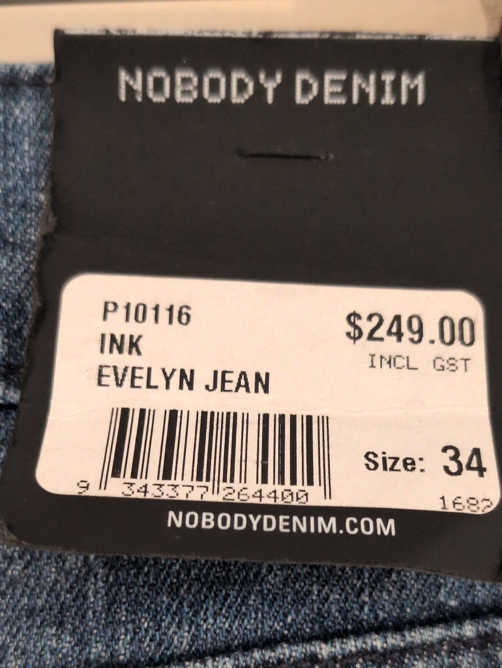 Nobody Denim Evelyn Super High Rise Straight Leg Ankle Jean 14/16 - Picture 16 of 16